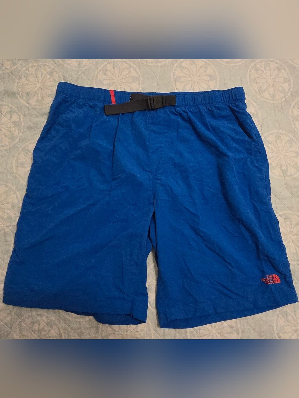 The North Face Men's Class V Belted Trunks / Hiking Shorts, Blue, XL